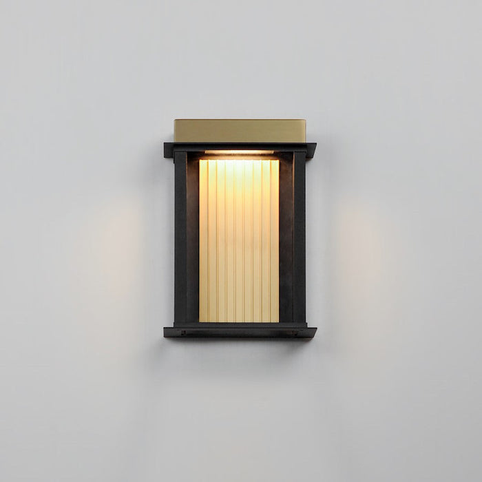 Maxim Lighting Rincon LED 1 Light Outdoor Sconce, Black/Gold