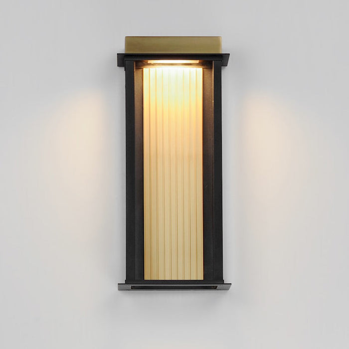 Maxim Lighting Rincon LED 1 Light Outdoor Sconce, Black/Gold