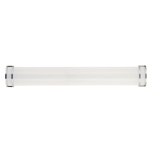 Maxim Lighting Linear LED 1-Light 36" Bath Vanity, Nickel/White - 55535WTSN