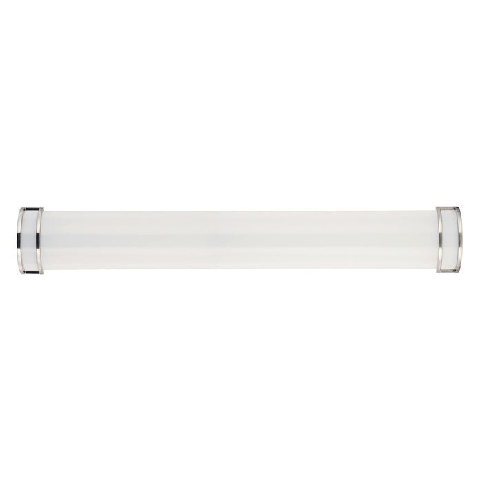 Maxim Lighting Linear LED 1-Light 36" Bath Vanity, Nickel/White - 55535WTSN