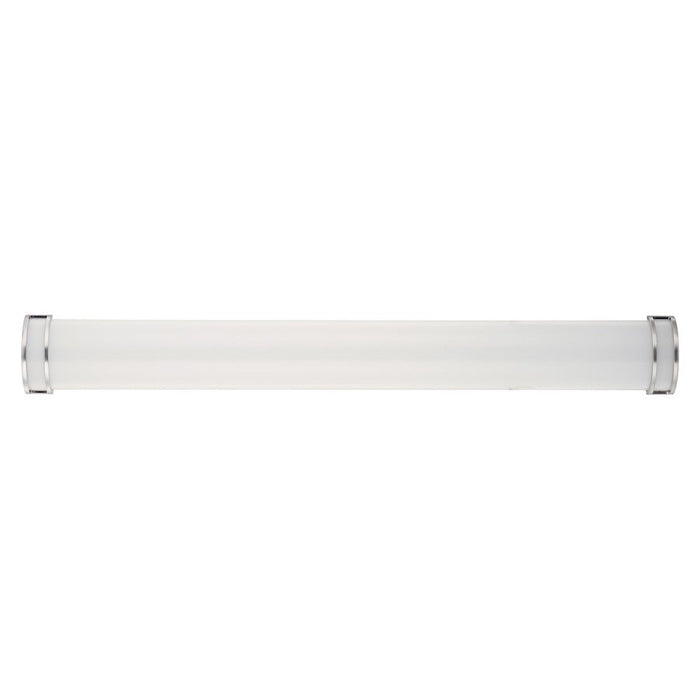 Maxim Lighting Linear LED 1-Light 48" Bath Vanity, Nickel/White - 55536WTSN