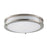 Maxim Lighting Linear LED 1-Light 12" Flush Mount, Nickel/White - 55542WTSN