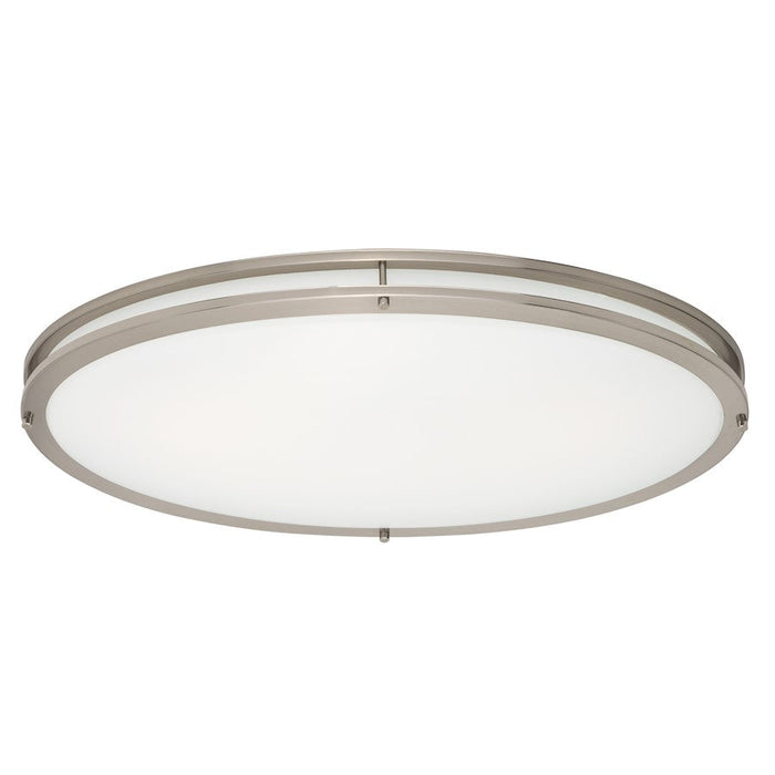 Maxim Lighting Linear LED 1-Light Flush Mount, Satin Nickel/White - 55548WTSN