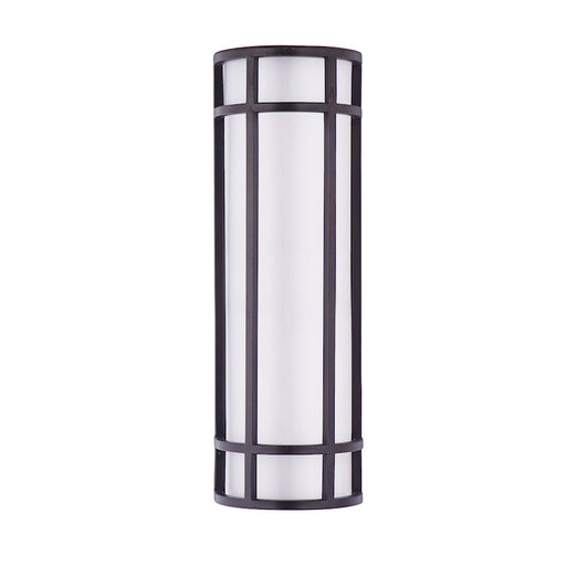 Maxim Lighting Moon Ray LED 1-Light 18" Outdoor Sconce, Bronze/White - 55573WTBZ