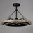 Maxim Lighting Timber 1 Light Fandelight, Driftwood/Black