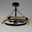 Maxim Lighting Timber 1 Light Fandelight, Driftwood/Black