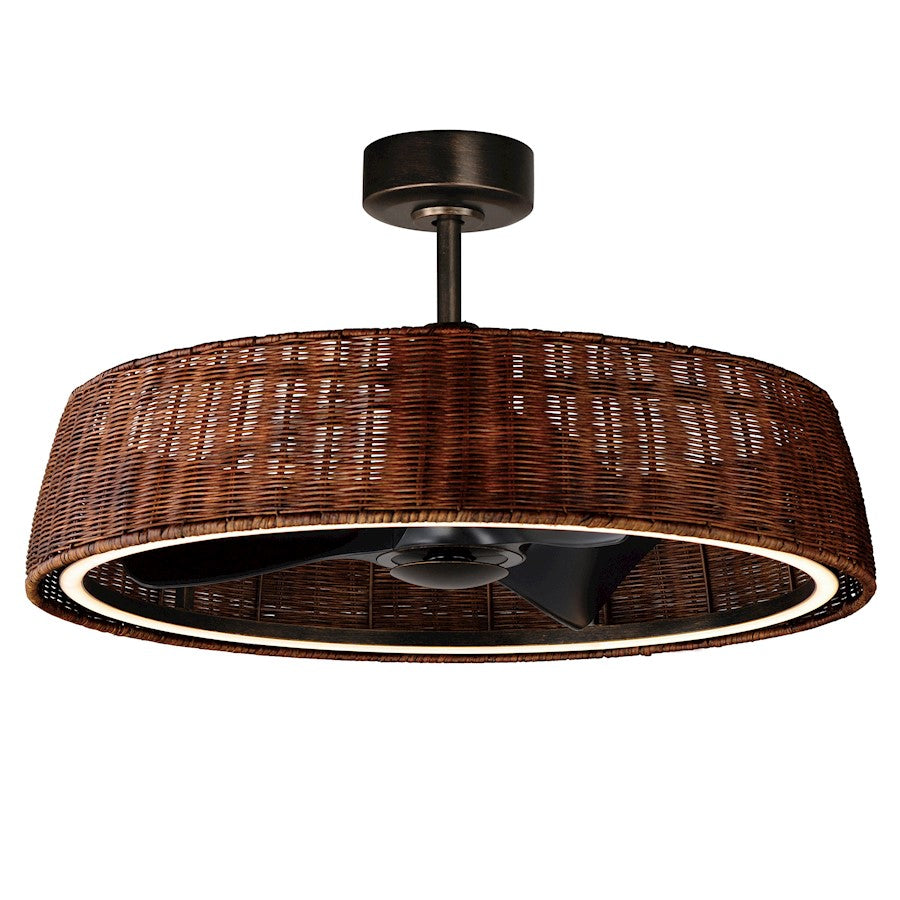 Maxim Lighting Tulum 1 Light Fandelight, Bronze - 61014NADBZ