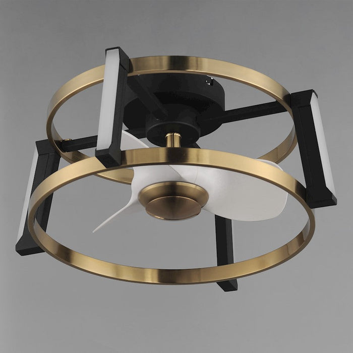 Maxim Lighting Darling 4Lt 24" Wifi LED Fandelight, Black/Brass/White