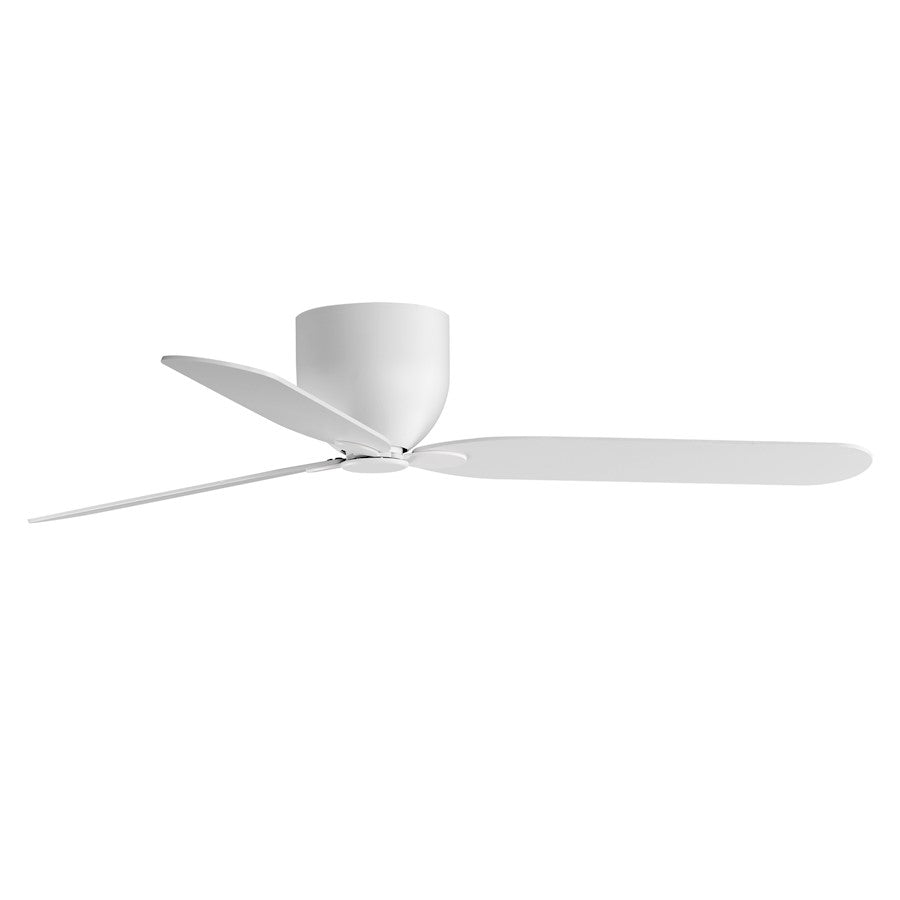 Maxim Lighting Lowell 52" 3-Blade Hugger Fan, Matte White - 88808MW