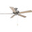 Maxim Lighting Basic-Max 52" Ceiling Fan, Nickel/Silver/Maple - 89905SNSM