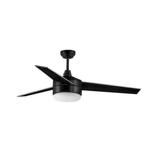 Maxim Lighting Trio 52" 2-Light LED Fan, Black/Frosted - 89909FTBK