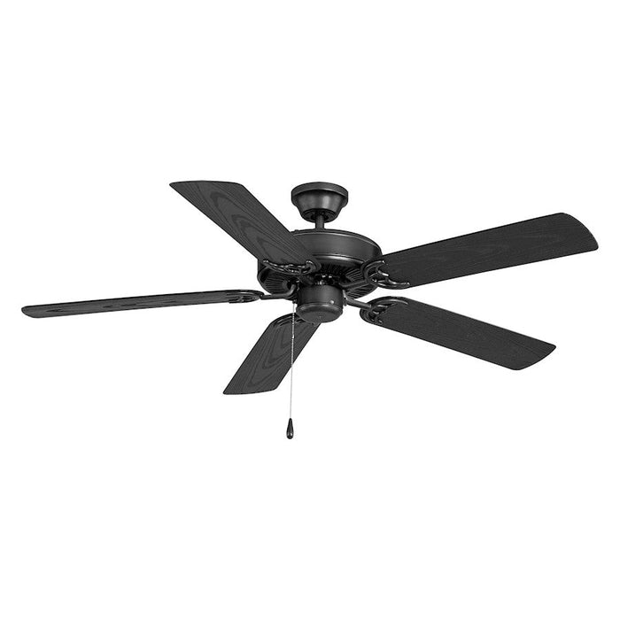 Maxim Lighting Basic-Max 52" Outdoor Ceiling Fan, Black - 89915BK