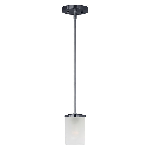 Maxim Lighting Corona 1-Light Mini Pendant, Black/Frosted - 90200FTBK