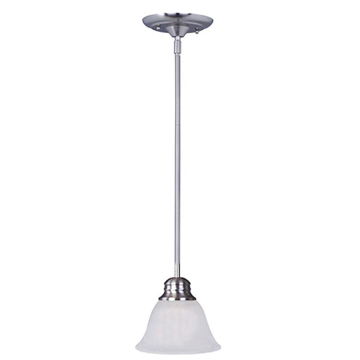 Maxim Lighting Malaga 1-Light Mini Pendant, Satin Nickel/Frosted - 91067FTSN