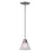 Maxim Lighting Malaga 1-Light Mini Pendant, Satin Nickel with Marble - 91067MRSN