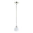 Maxim Lighting Coraline 1-Light Mini Pendant, Nickel/White - 91270SWSN