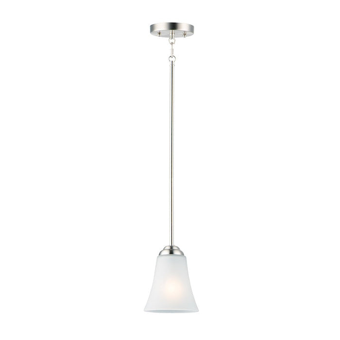 Maxim Lighting Vital 1-Light Mini Pendant in Satin Nickel - 92081FTSN