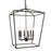 Norwell Lighting 6 Light Large Cage Pendant, Matte Black - 1082-MB-NG