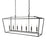 Norwell Lighting 7 Light Linear Cage Pendant, Matte Black - 1083-MB-NG