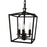 Norwell Lighting 3 Light Cage Pendant, Matte Black - 1084-MB-NG