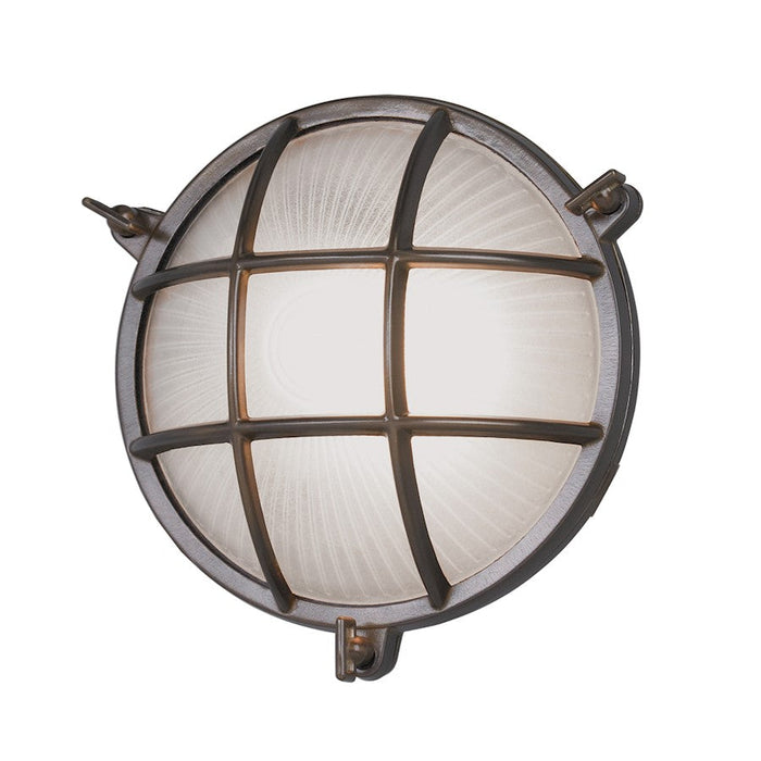 Norwell Lighting Mariner 1 Light Sconce/Round, Bronze - 1102-BR-FR