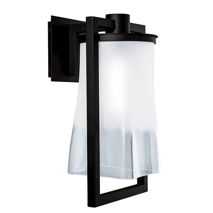 Norwell Lighting Drape 1 Light 17" Outdoor Sconce, Matte Black - 1196-MB-FR