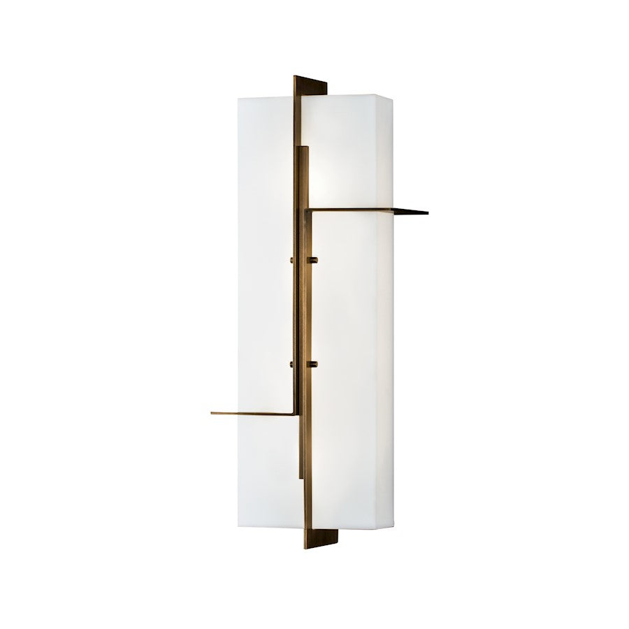 Norwell Lighting Matrix Outdoor/Indoor 1 Light Sconce, Aged Brass - 1235-AG-AC