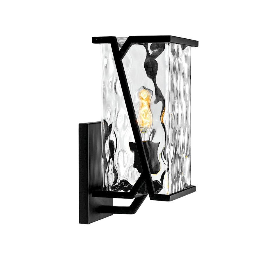 Norwell Lighting Waterfall Small 1 Light Sconce, Matte Black - 1251-MB-CW