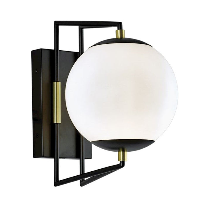 Norwell Lighting Cosmos 12" Outdoor Wall, Black/Brass/Acrylic - 1260-MBSB-MA