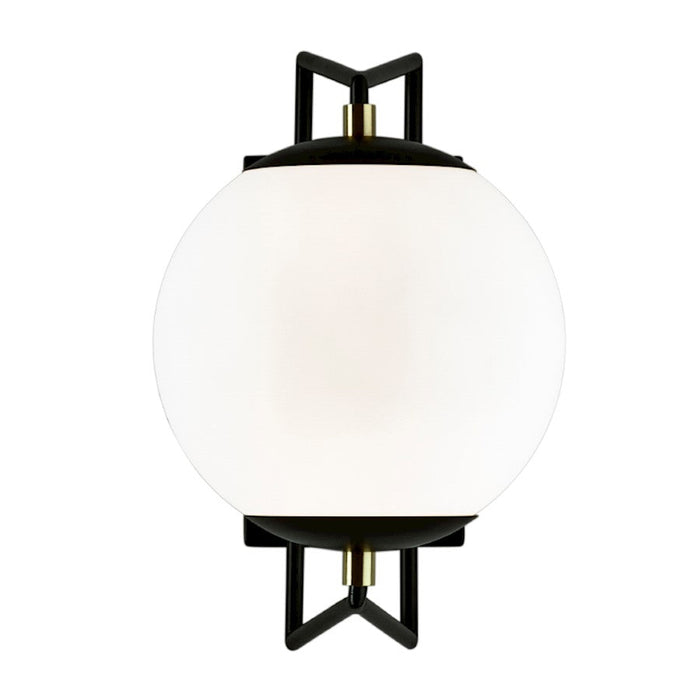 Norwell Lighting Cosmos Outdoor Wall, Black/Brass/Acrylic