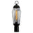 Norwell Lighting Lyrids 1 Light Post Lantern, Matte Black/Glass - 1267-MB-IG