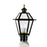 Norwell Lighting Lexington Medium 3 Light Post, Black - 2234-BL-CL