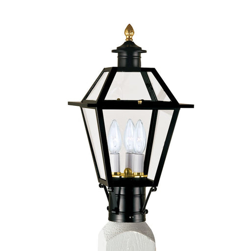 Norwell Lighting Lexington Medium 3 Light Post, Black - 2234-BL-CL