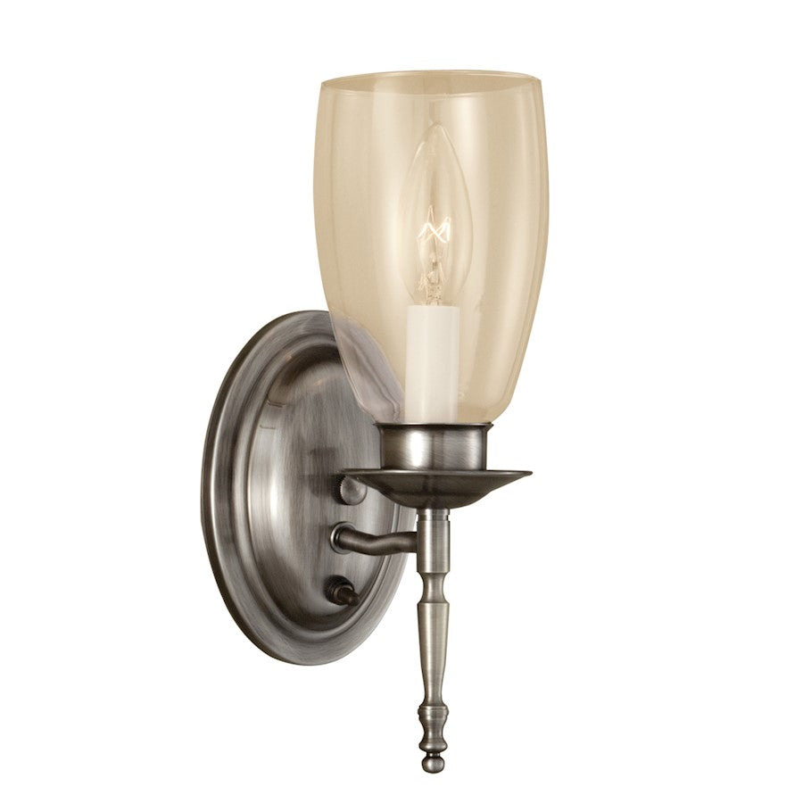 Norwell Lighting Legacy 1 Light Sconce, Pewter - 3306-PW