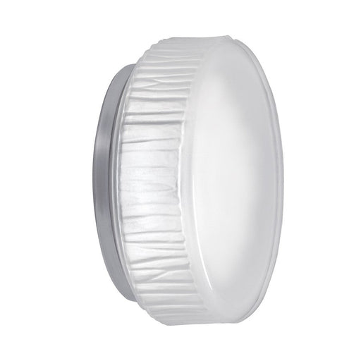 Norwell Lighting Bark Flush Light, Polished Nickel