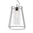 Norwell Lighting Cere 1 Light Pendant, Matte Black - 5389-MB-CL