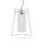 Norwell Lighting Cere 1 Light Pendant, Polished Nickel - 5389-PN-CL