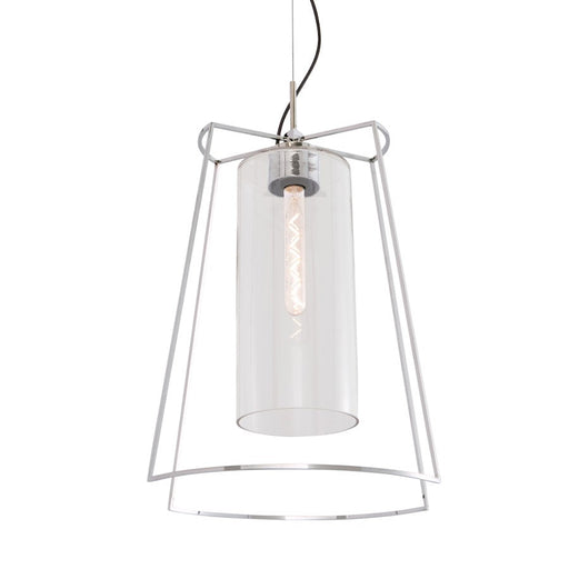 Norwell Lighting Cere 1 Light Pendant, Polished Nickel - 5389-PN-CL