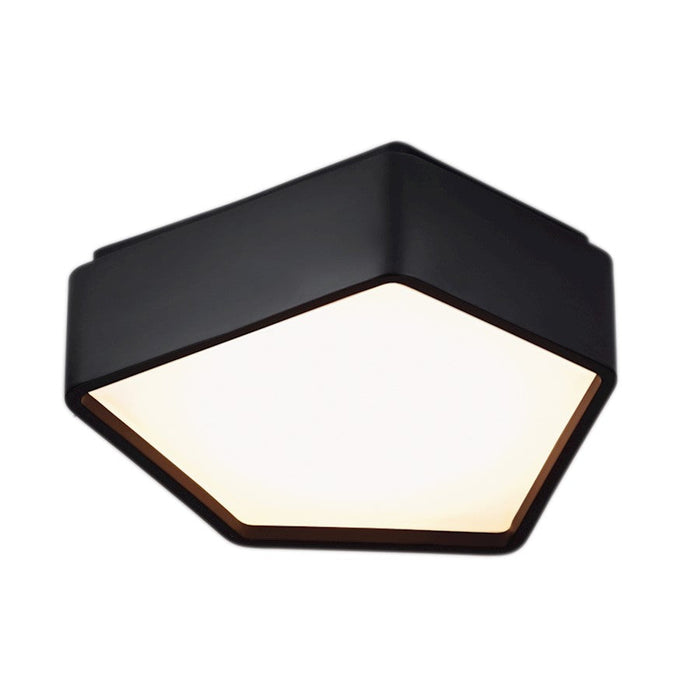 Norwell Lighting Fenway Flush Mount, Matte Black - 5395-MB-SO