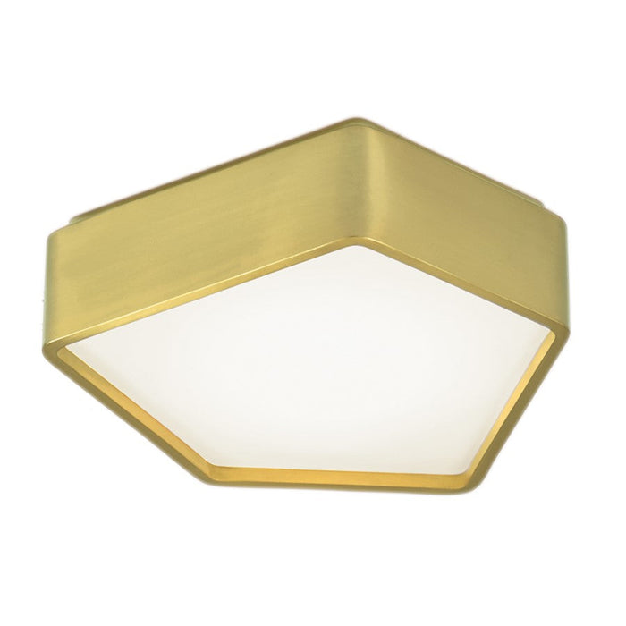 Norwell Lighting Fenway Flush Mount, Satin Brass - 5395-SB-SO