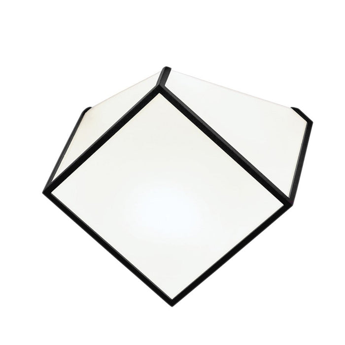 Norwell Lighting Cubist 1 Light Flush Mount, Matte Black - 5397-MB-MA