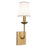 Norwell Lighting Circa 1 Light Sconce, Aged Brass/White - 8141-AG-WS