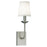 Norwell Lighting Circa 1 Light Sconce, Brush Nickel/White - 8141-BN-WS