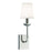 Norwell Lighting Circa 1 Light Sconce, Polish Nickel/White - 8141-PN-WS