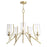 Norwell Lighting Tulip 5 Light Chandelier, Satin Brass - 8154-SB-CL