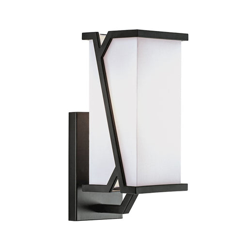 Norwell Lighting Moiselle 1 Light Sconce, Matte Black/White - 8170-MB-WS