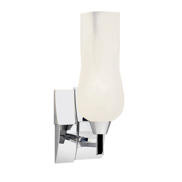 Norwell Lighting Fleur 1 Light Wall Sconce, Chrome/Glass - 8175-CH-MO