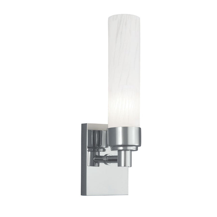 Norwell Lighting Alex 1 Light Sconce, Polish Nickel/Splashed Opal - 8230-PN-SO