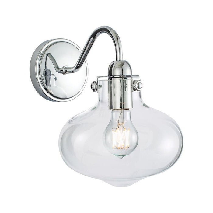 Norwell Lighting Clara 1 Light Sconce, Chrome - 8261-CH-CL