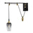 Norwell Lighting Vulcan Swing Arm 1 Light Sconce, Black/Brass